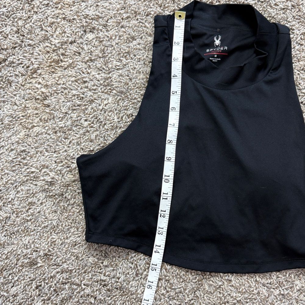 Spyder Black Sleeveless Crop Top — image 4 of 6